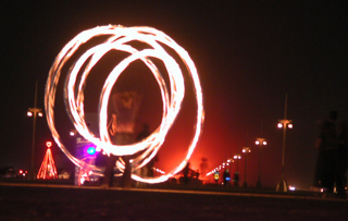 Fire Dancers, Burning Man photo