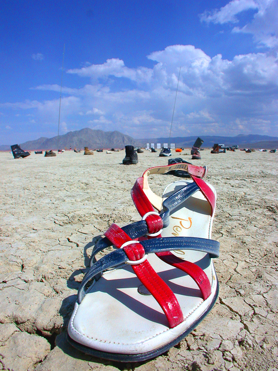 Shoe, Burning Man 2002 photo