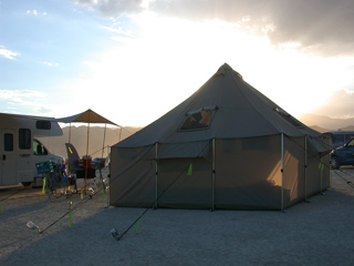 Outside the Humongous Tent, Burning Man photo