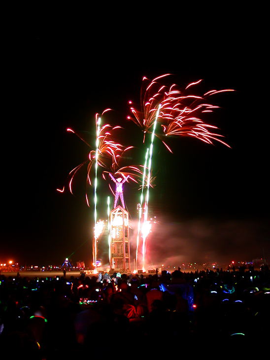 Fireworks, Burning Man photo