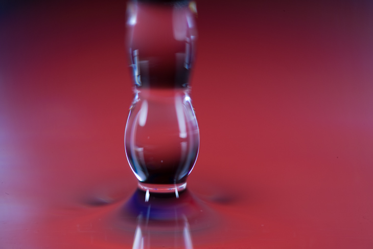 Vertical Red Wave, Water Drop Falling II photo