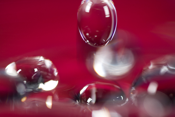 Red rain, Water Drop Falling II photo