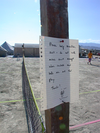 Playa Tennis Court, Burning Man photo