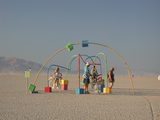 Giant Bead Maze, Burning Man photo