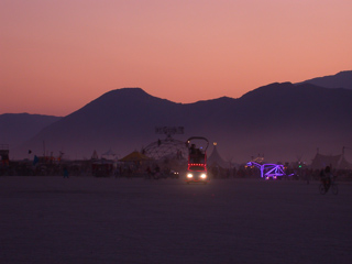 Sunset Over Thunderdome, Burning Man photo