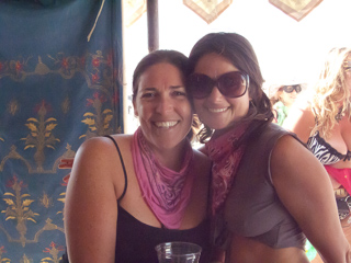 Katie and Roxy, Burning Man photo