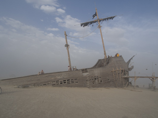 Shipwreck at the Pier, Burning Man photo