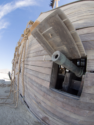 Galleon Gun Port, Burning Man photo