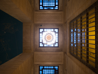 Chandelier and Skylight, Grand Central Terminal photo