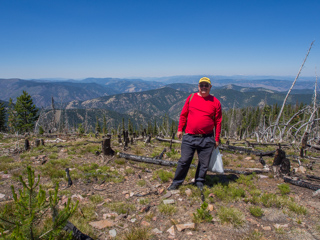 Dave atop Sliderock Mountain, Dave in Montana photo