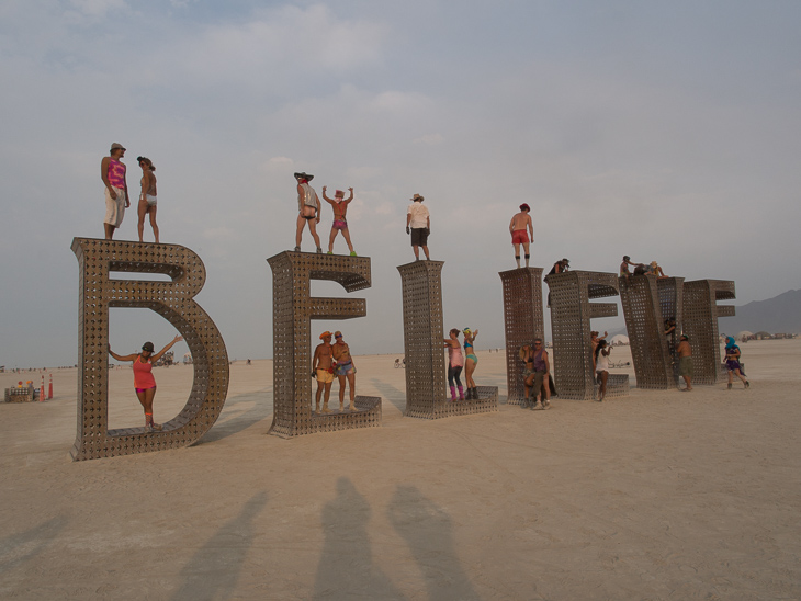 BELIEVE, Burning Man photo