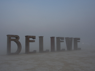 BELIEVE, Burning Man photo