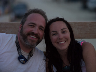 Scott and Kelly, Burning Man photo