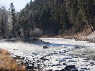 Ice Jams on Rock Creek, Rock Creek at 10 Below photo