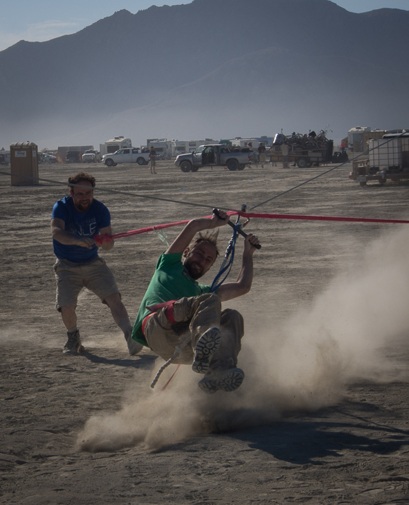 Zip Line, Burning Man photo