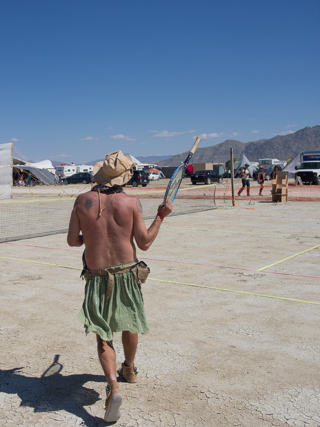 Opening the Tennis Court, Burning Man photo