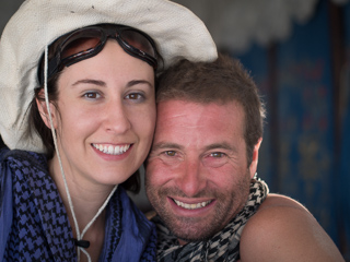 Elise and One Love, Burning Man photo