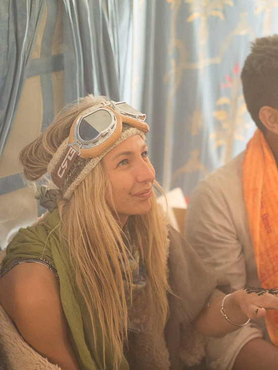 Inside the Ganesh Tent, Burning Man photo