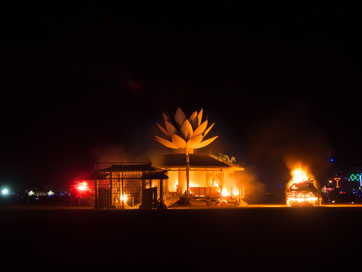 The Mazu Temple on Fire, Burning Man photo