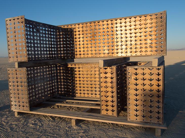 Stacked Letters, Burning Man photo