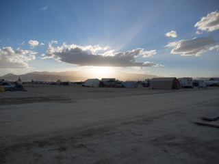 Sunset on Saturday, Burning Man photo
