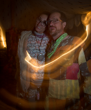 Robin and TomTom, Burning Man photo