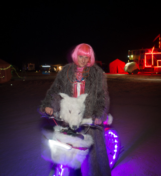 Wolf Bike, Burning Man photo