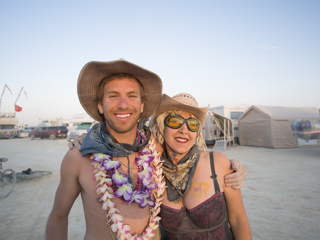 Dusty Smiles, Burning Man photo
