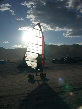 Land Windsurfer - 2004, Burning Man photo