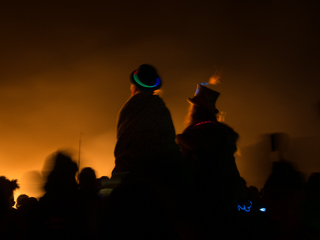 Temple Burn - 2014, Burning Man photo