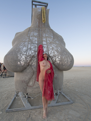 Woman at R-Evolution - 2015, Burning Man photo