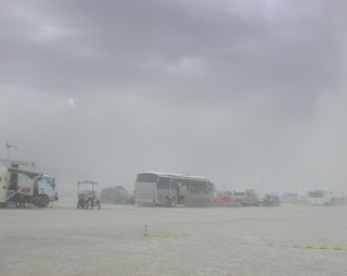 Huge Dust Storm, Burning Man photo