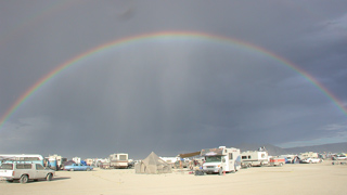 Rainbow after the Storm, Burning Man photo
