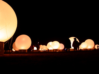 White Globes, Burning Man photo