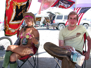 Guadalupe and Christian, Burning Man photo