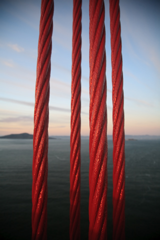 Golden Gate Bridge Cables, Rodeo Valley photo