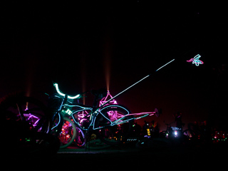Bikes at Disorient, Burning Man photo