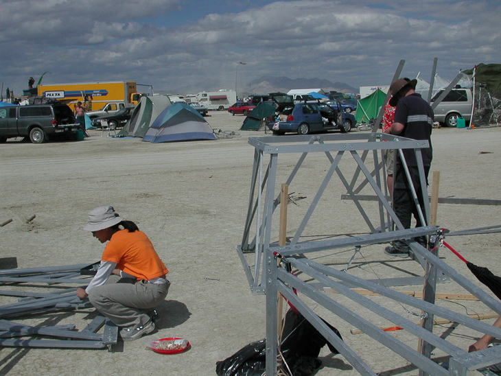 Disassembling the Tower, Ganesh Camp photo