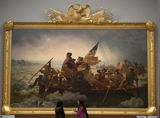 George Washington Crossing the Delaware, New York with Aidan photo