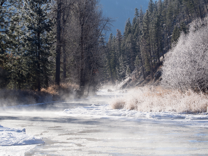 Ice Fog on Rock Creek, Rock Creek at 10 Below photo