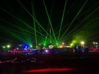 Lasers, Burning Man photo