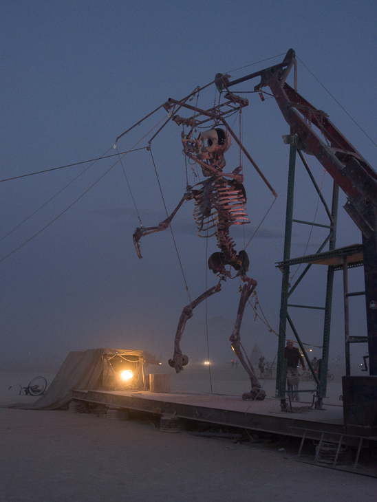 Colossal Skeletal Marionette, Burning Man photo