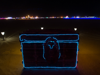 Locked Chest, Burning Man photo
