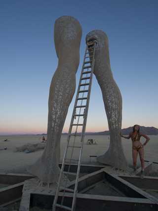 Woman at R-Evolution, Burning Man photo