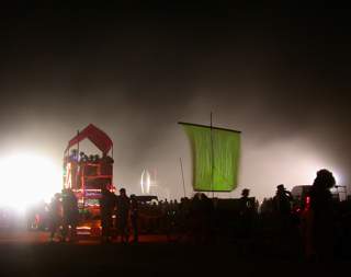 Dust Storm at Rocket Launch - 2009, Burning Man photo