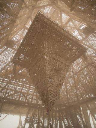 Temple in a Dust Storm - 2012, Burning Man photo